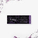 Event ticket with stylish dark purple marble design