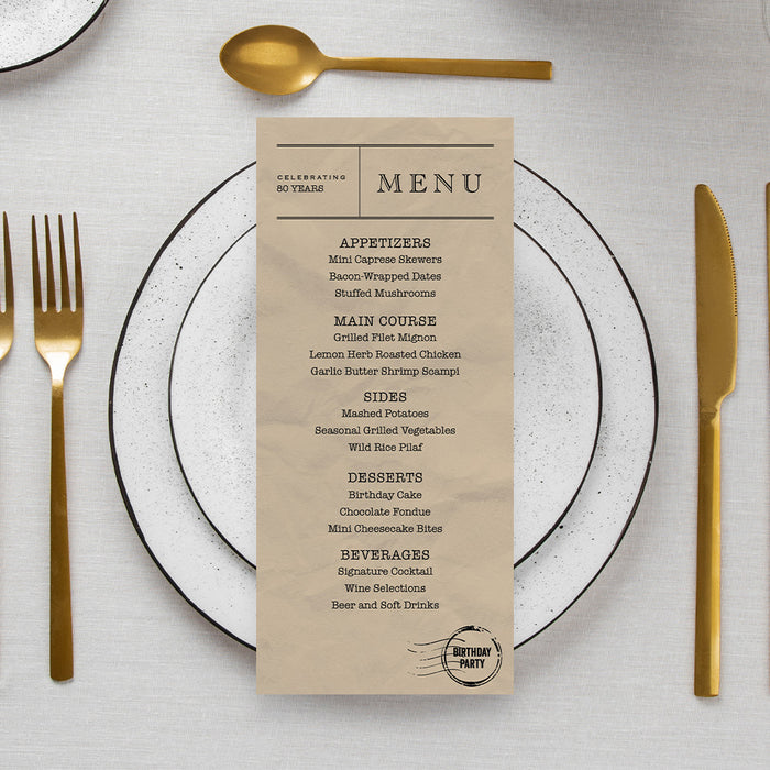 Vintage Telegram Birthday Invitation Retro Message Style Card