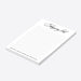 Minimalist shopping list notepad with elegant script typography and a "Because a Queen needs her essentials" footer-side