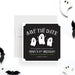 Birthday save the date card featuring three adorable ghost illustrations, ideal for spooky Halloween parties.-front