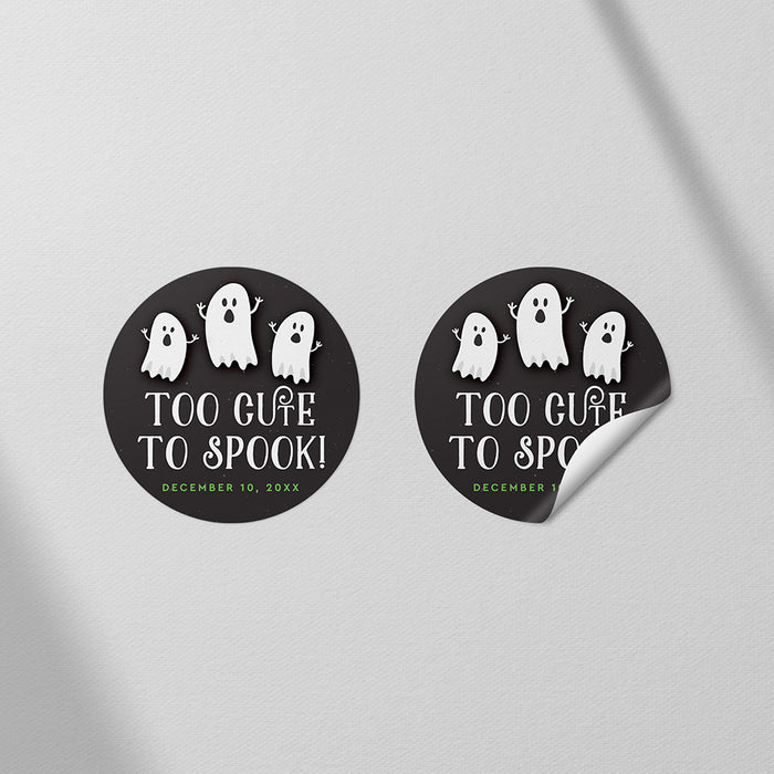 Halloween Birthday Invitation Cute Ghost Party Card