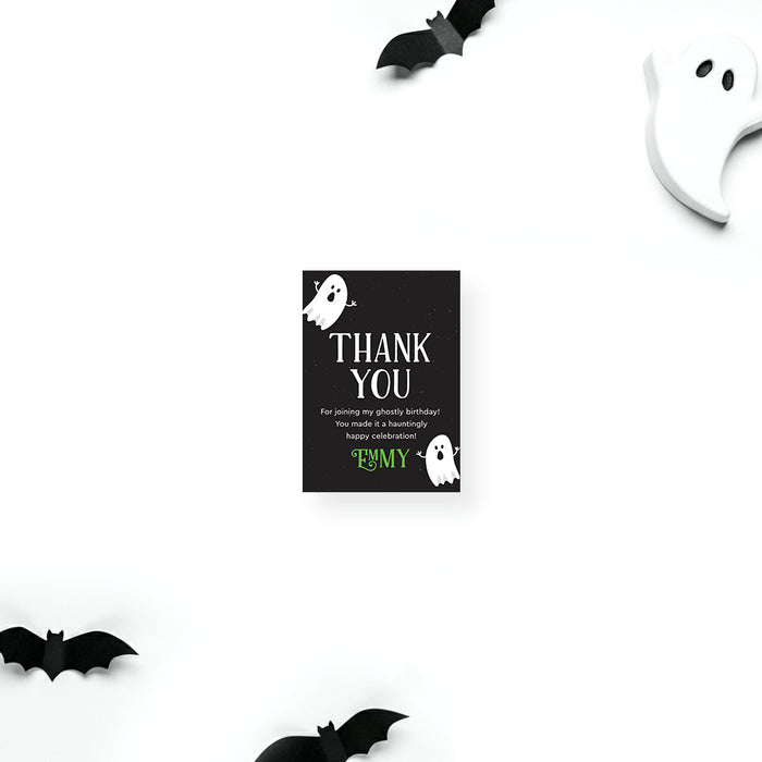 Halloween Birthday Invitation Cute Ghost Party Card