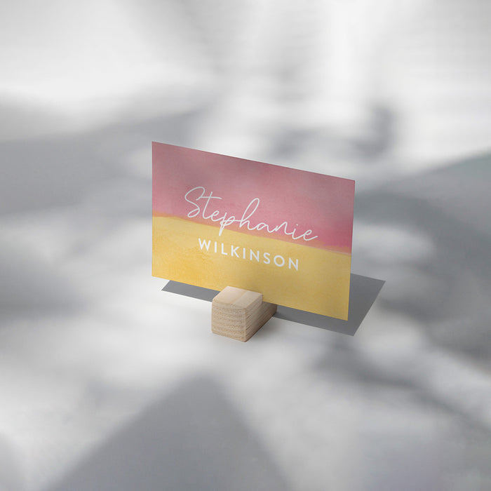 Watercolor Cake Kids Birthday Party Invitation Sweet Dessert Design