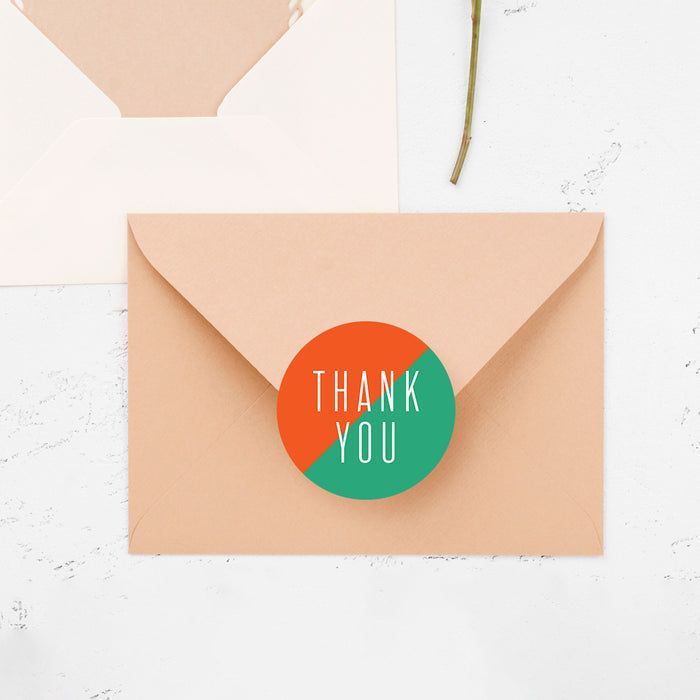 Floral Birthday Party Invitation Orange and Green Elegant Style