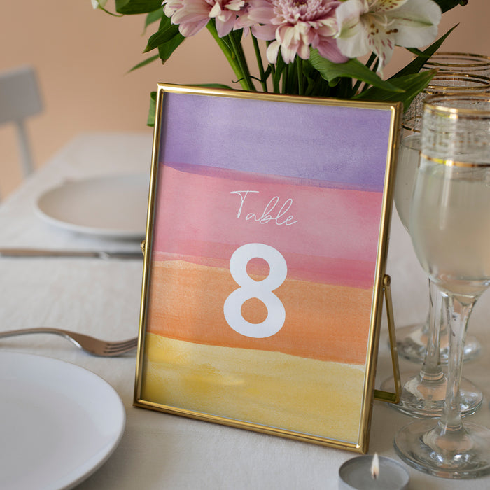 Watercolor Cake Kids Birthday Party Invitation Sweet Dessert Design