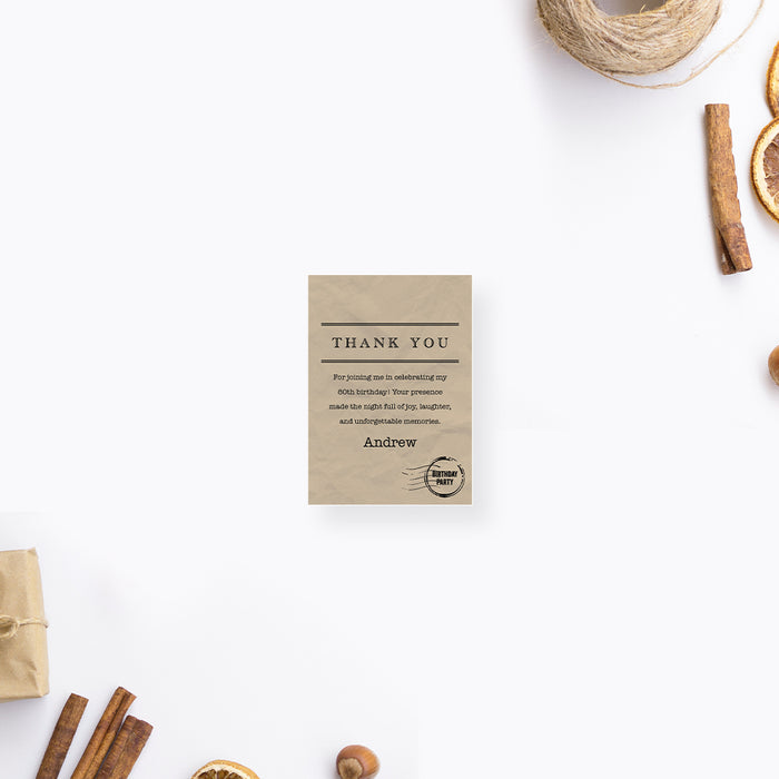 Vintage Telegram Birthday Invitation Retro Message Style Card