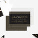 Black and gold bachelor party invitation modern elegant design-front-back