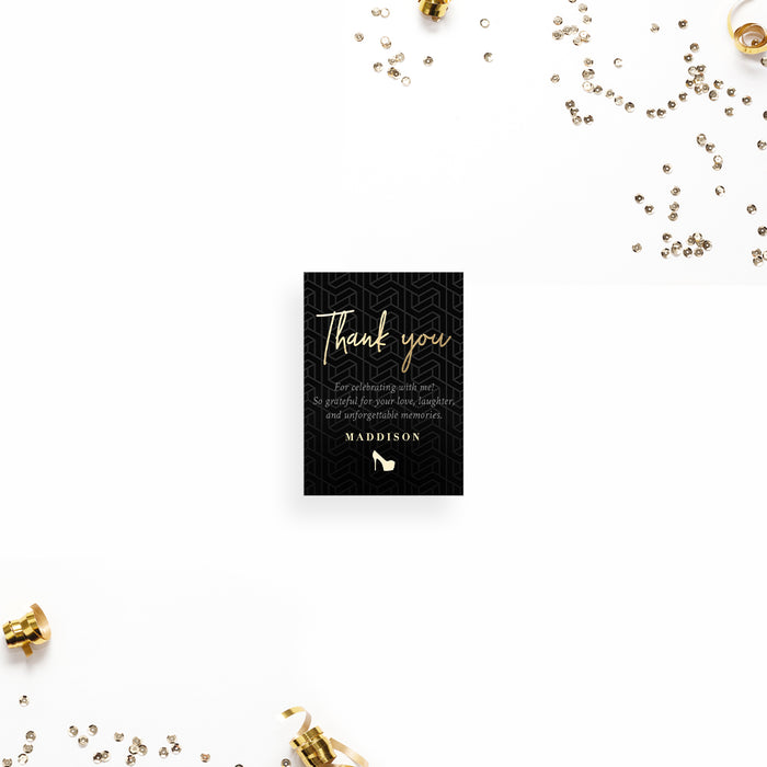 Bachelorette Party Invitation Black Elegant Girls Night Invite