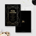 Bloody Good Time digital invitation featuring elegant black and gold gothic birthday party design