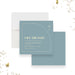 Blue baptism save the date card with gold cross and modern minimalist design for a christening or baby dedication celebration.-front-back