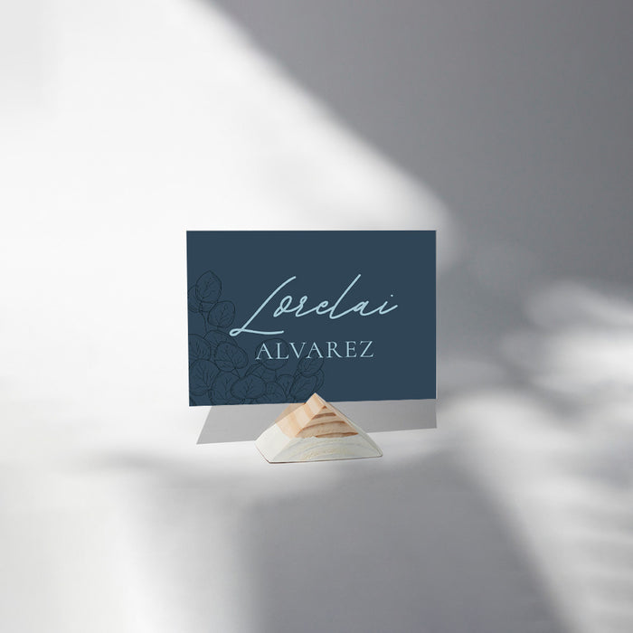 Blue Floral Wedding Invitation Botanical