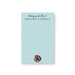 Personalized blue notepad with couple photo, lined writing pages and custom names for wedding stationery or gifts.