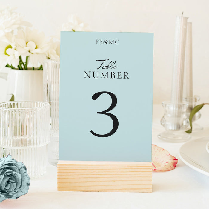 Modern Wedding Invitation Minimalist Blue Elegant Invite