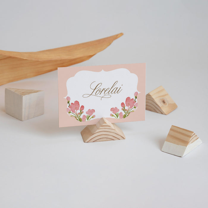Personalized Blush Pink Watercolor Floral Baby Shower Invitation