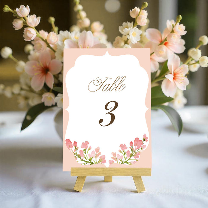 Personalized Blush Pink Watercolor Floral Baby Shower Invitation