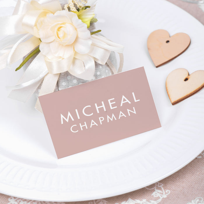 Photo Wedding Invitation with Blush Pink Modern Design