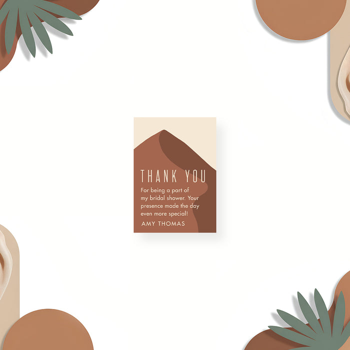 Boho Bridal Shower Invitation with Desert Palm Tree