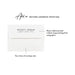 Optional return address printing example on a white envelope for bold and bright abstract thank you cards.