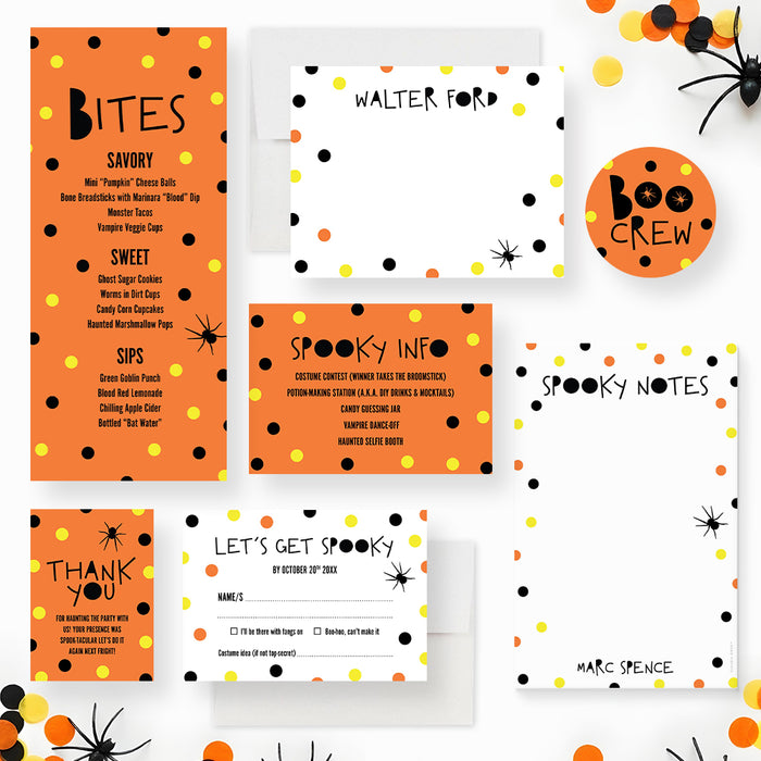 Boo Halloween Party Invitation Fun Spooky Design for Kids