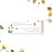 Botanical Bat Mitzvah ticket invitation featuring soft floral illustrations and admit one design for a stylish Jewish celebration.