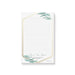 Personalized eucalyptus wedding notepad with greenery design and gold frame.
