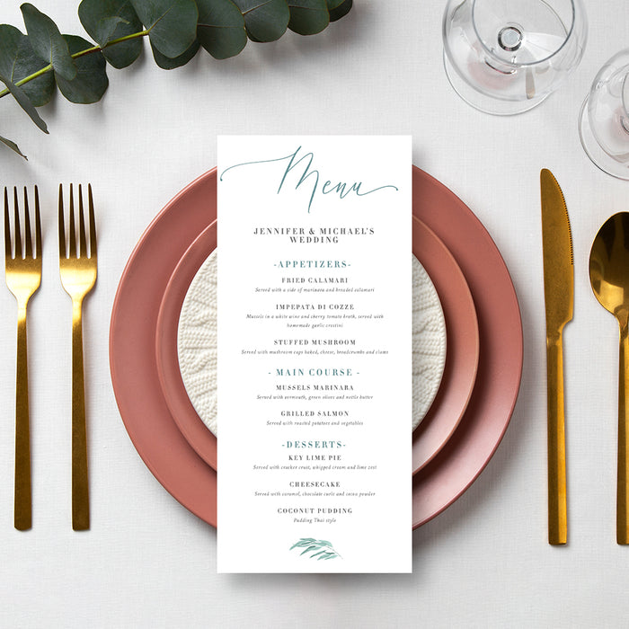 Elegant Eucalyptus Wedding Invitation Botanical Greenery Design