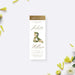 botanical wedding ticket invitation with floral ampersand, elegant couple names, admit one panel, and wedding details