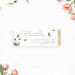 botanical wedding ticket invitation with soft watercolor flowers and greenery for a garden party wedding