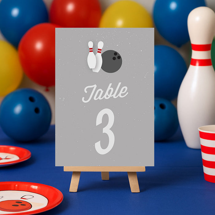 Kids Bowling Birthday Party Invitation