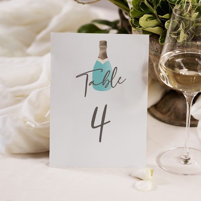 Bridal Shower Invitation Champagne Bottle Design Elegant Card