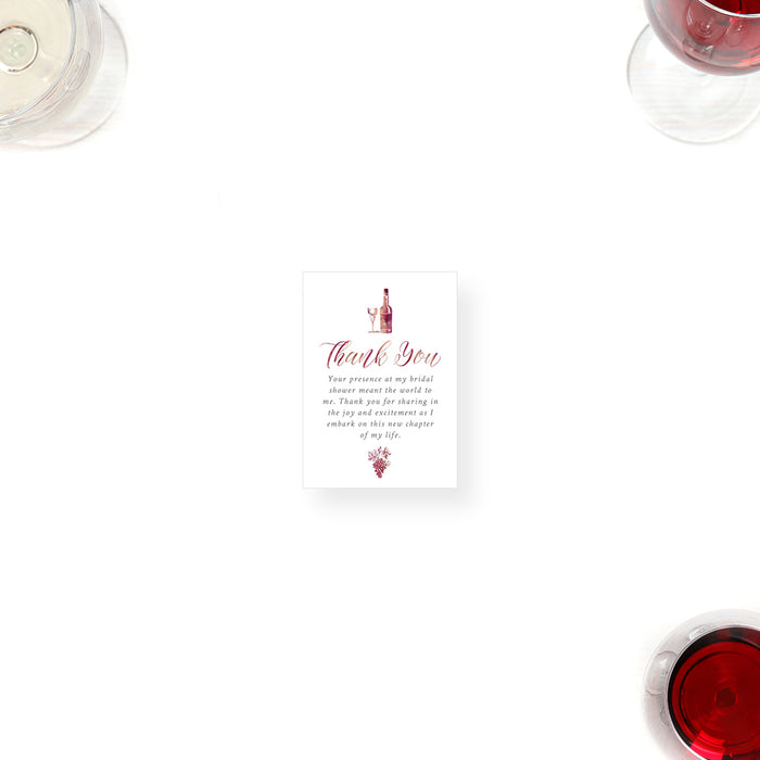 Wine Themed Invitation Card for Bridal Shower Party, Personalized Couples Bridal Shower Invites held at Winery, Wine Tasting Bridal Shower