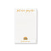 personalized notepad with watercolor hamburger, custom name, and playful typography fun food-themed stationery design 