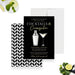 Business happy hour invitation with cocktail drink and shaker design