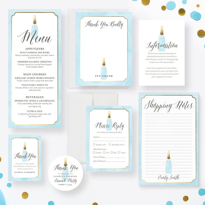 Personalized Grand Opening and Business Launch Party Invitation
