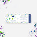 Cancer-free party ticket invitation with colorful lettering and confetti