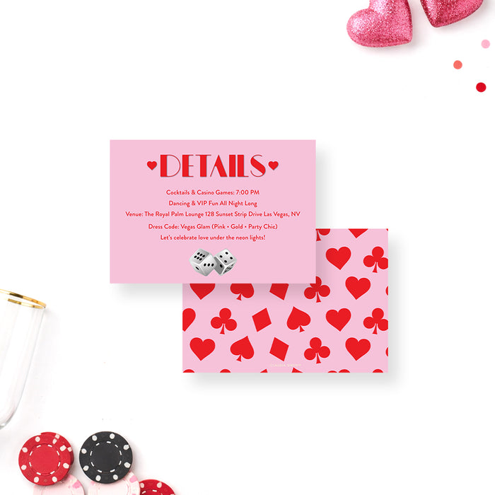 Personalized Lucky in Love Casino Bachelorette Party Invitation