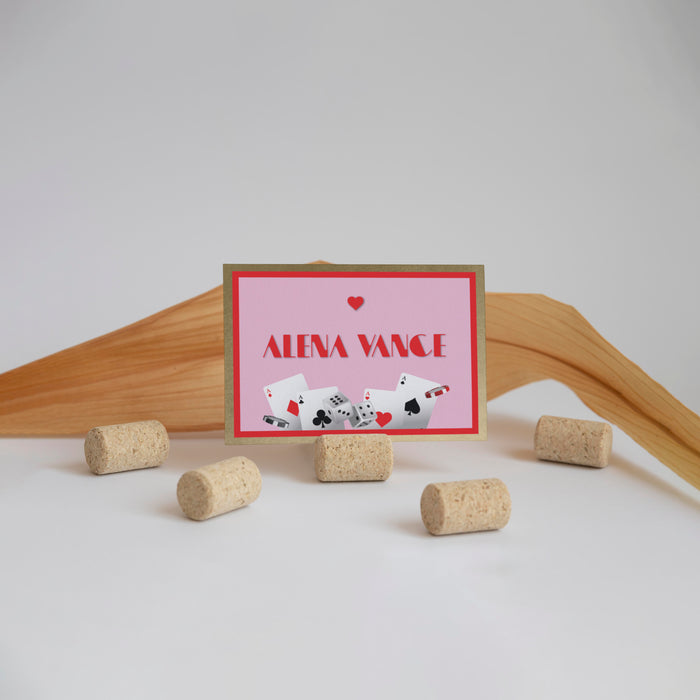 Personalized Lucky in Love Casino Bachelorette Party Invitation