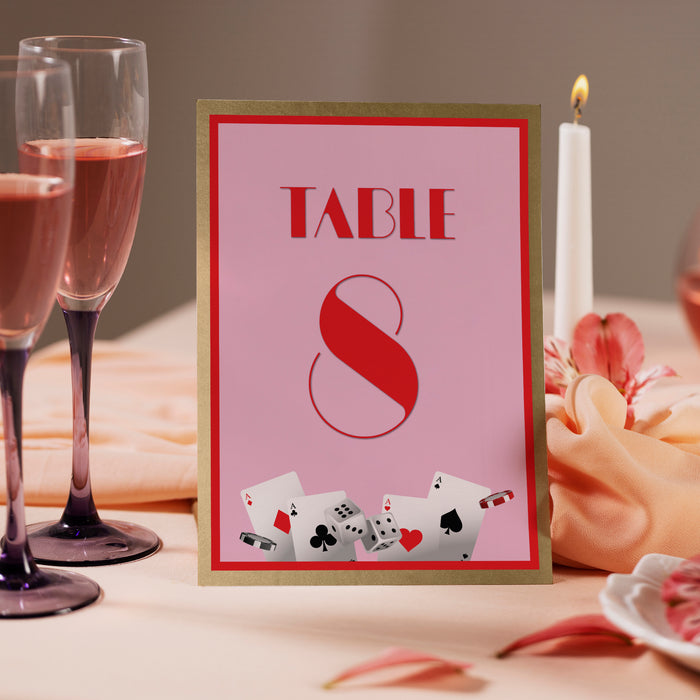 Personalized Lucky in Love Casino Bachelorette Party Invitation