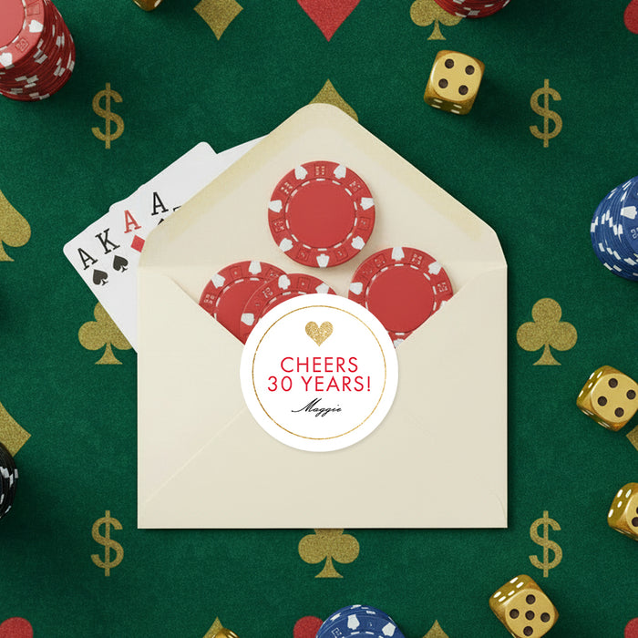 Casino Birthday Invitation Poker Night Party Invite