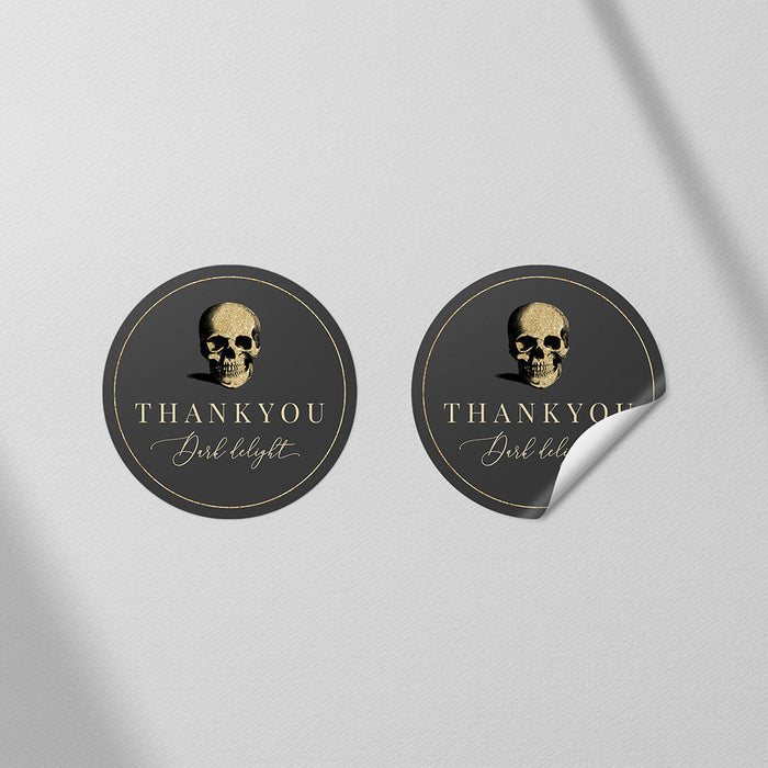 Casino Night Birthday Party Invitation with Skull Playing Card Design
