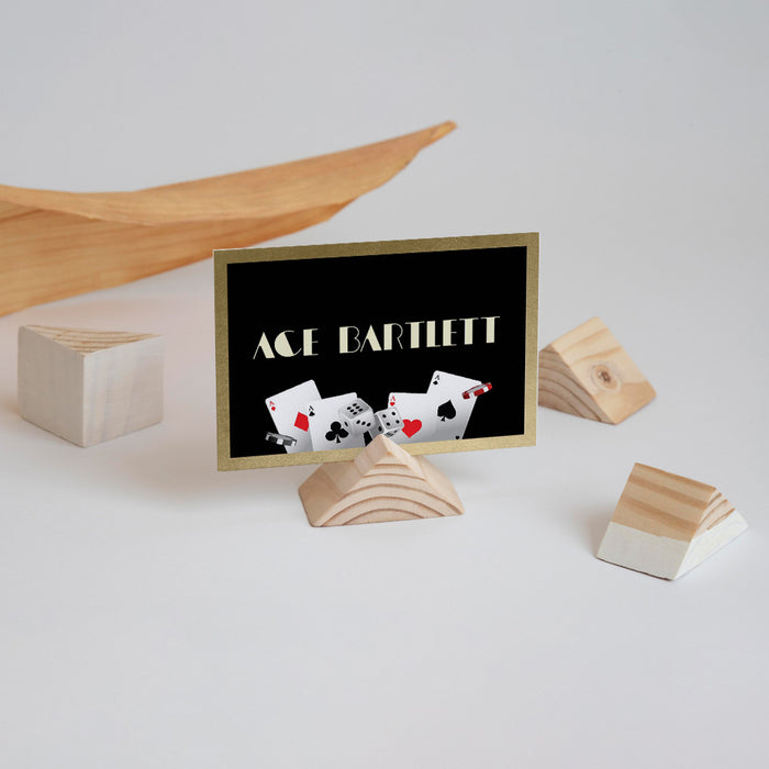 Casino Night Prom Invitation Black and Gold Casino Theme