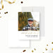 celebration of life memorial photo card with custom portrait, elegant lettering, remembrance wording, and funeral service details-front-back