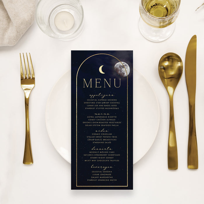 Celestial Birthday Invitation Card, Stay Wild Moon Child Invitations for Children's Birthday Party, Starry Night Sky Invites for Birthday Bash