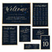 Celestial invitation template set with matching starry night sky party printables.
