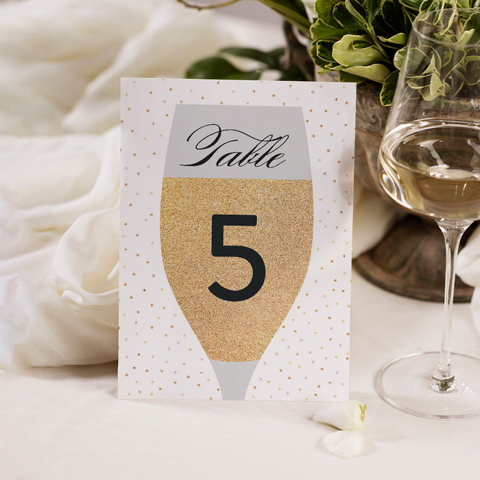 Champagne Birthday Invitation Elegant Women Celebration Party Invite