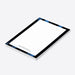 Personalized charity auction notepad with blue and black painted design for fundraising events-side