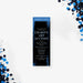 Charity event ticket invitation with elegant black and blue design, personalized admit one gala or fundraiser event entry pass