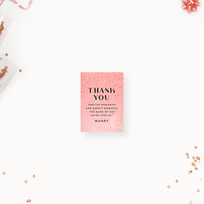 Pink Bubbly Pop the Champagne Bachelorette Party Invitation