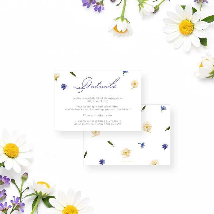 Floral Birthday Party Invitation Pastel Garden Design