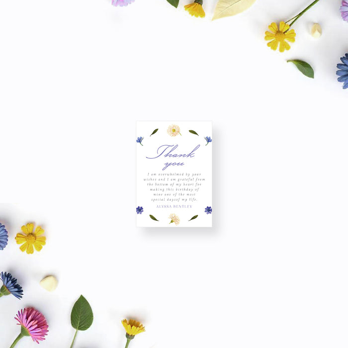 Floral Birthday Party Invitation Pastel Garden Design